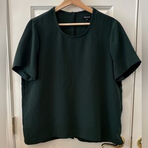 Madewell Forest Green Blouse, L 💚